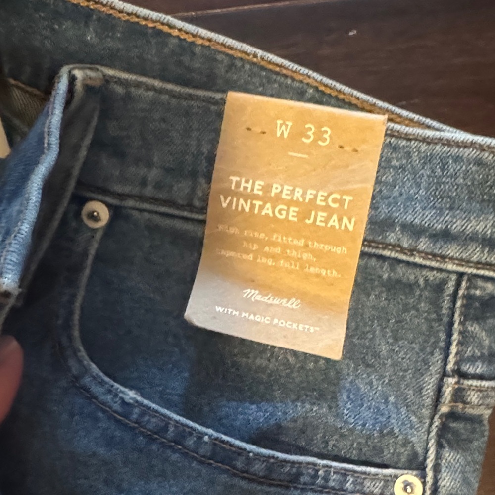 Madewell Perfect Vintage Jeans in Blue